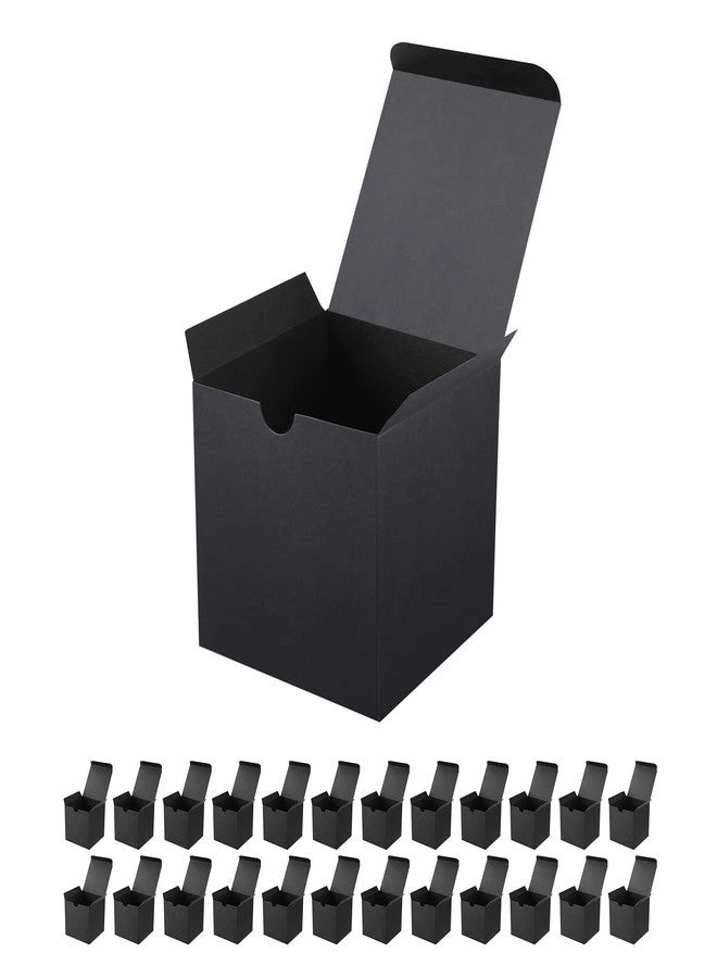 JINMING 25 Small Gift Boxes 3x3x3 Inches, Matte Black Gift Boxes Bulks for Mother's Day, Father's Day, Cupcake, Candy, Birthday, Groomsman Proposal Boxes for Light Gifts - Image 1